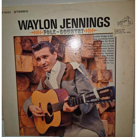 Waylon Jennings Folk-Country Vinyl LP 1966 RCA Victor LSP-3523 Stereo Album - Picture 1 of 8